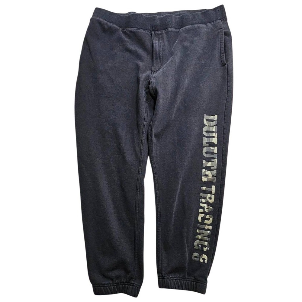 Duluth Trading Co Black Camo Logo Fleece Joggers Sweatpants XL x 30 80626